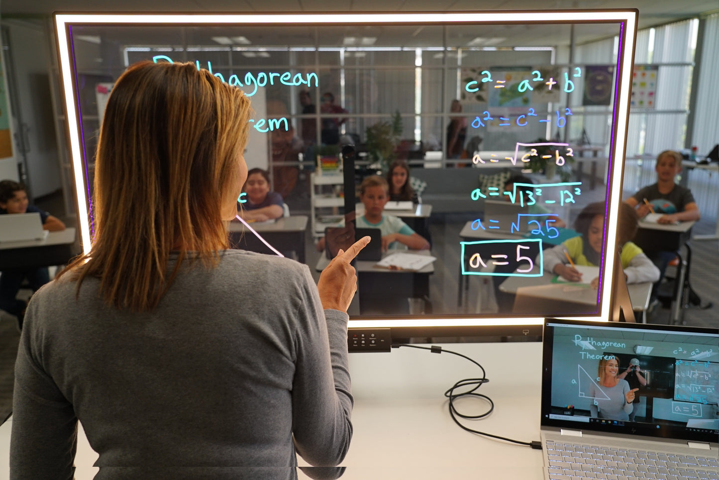 eGlass 35" Transparent Lightboard with Built-in Camera