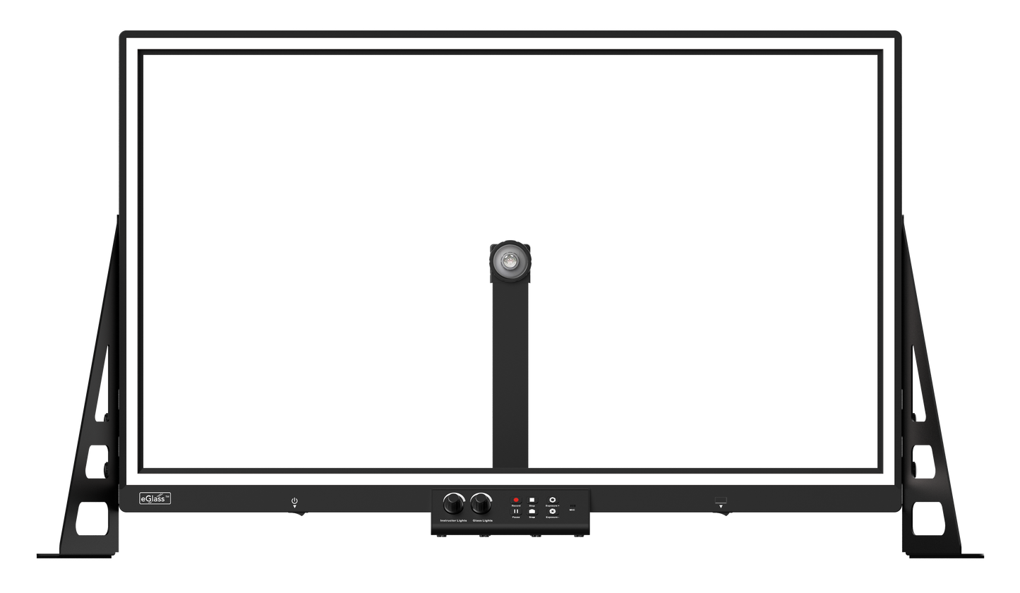 eGlass 35" Transparent Lightboard with Built-in Camera